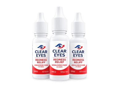 Clear Eyes Redness Relief oogdruppels 3 flessen 45ml